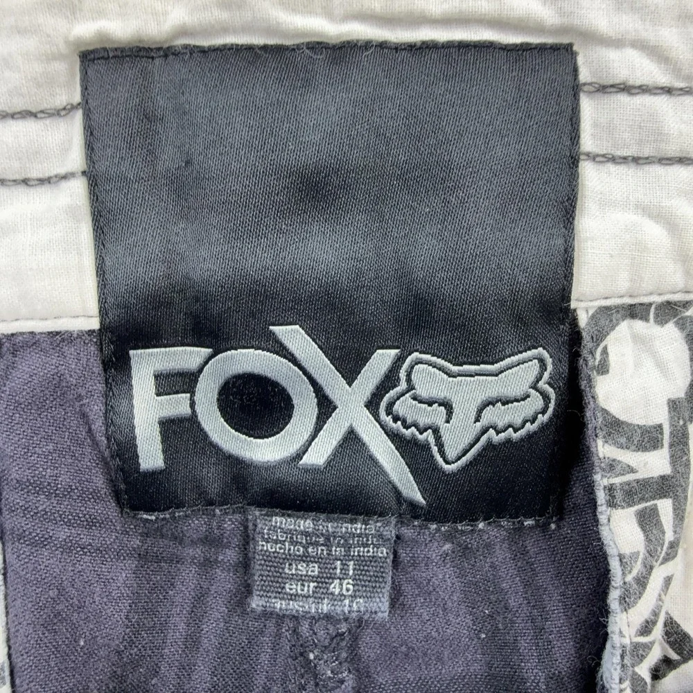 Fox Shorts Mens 36 Purple Plaid Chino 11 Inseam Flat Front Casual Cotton Pockets